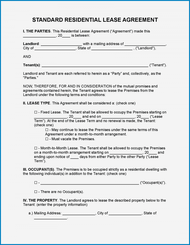 Rent Agreement Template Example