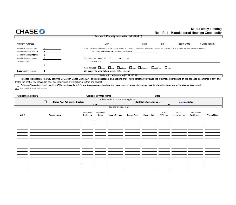 Rent Roll Template