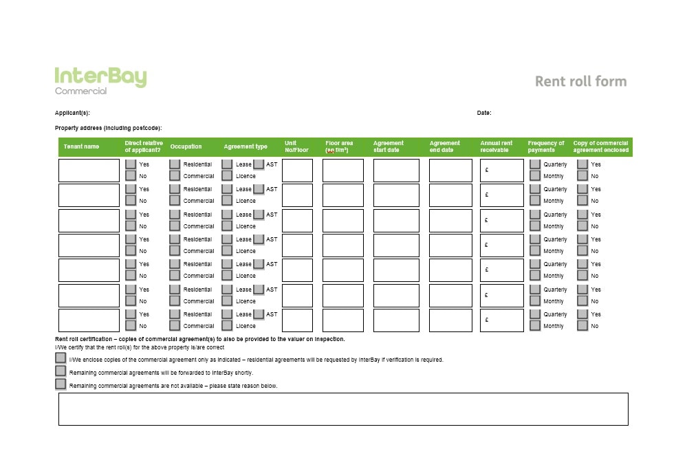 Rent Roll Template