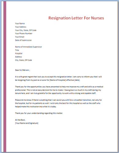 free-printable-resignation-letter-for-nurses-templateral