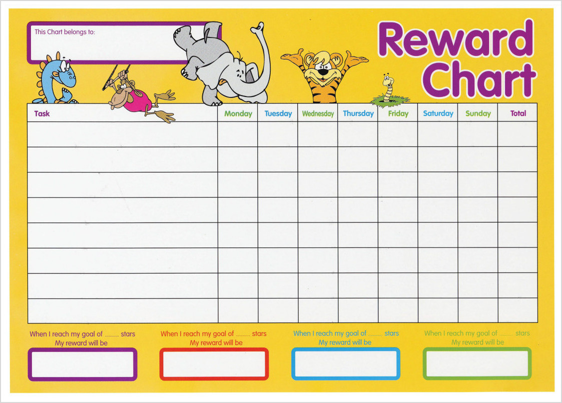 Reward Chart Template for Kids