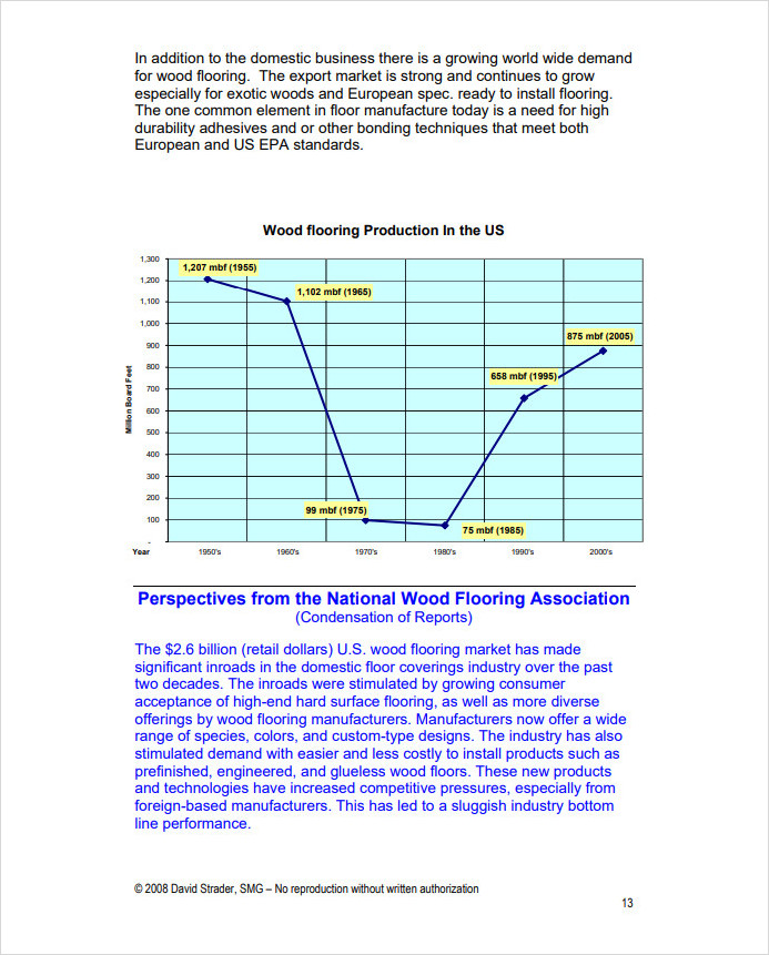 Sample Market Research and Analysis Template