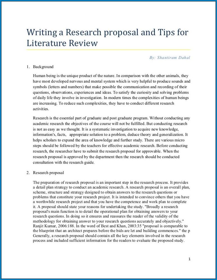  Free APA Literature Review Format Template