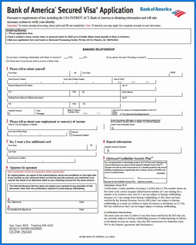 √ Free Printable Credit Card Application Form And How To Fill It 