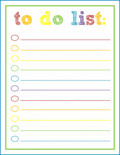 √ Free Printable Cute To Do List Template