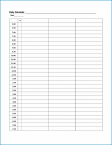 √ Free Printable Daily Calendar Template