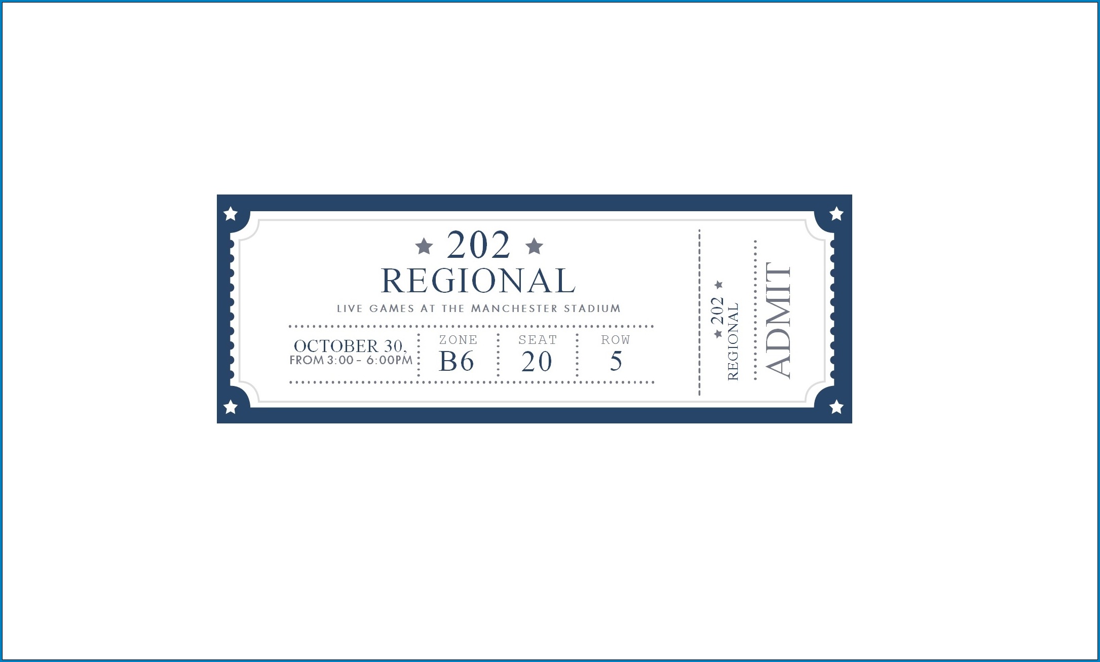  Free Printable Event Ticket Template 