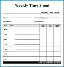 √ Free to Download Excel Timesheet Template With Formulas