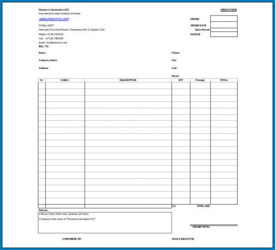 √ Free Invoice Template Excel