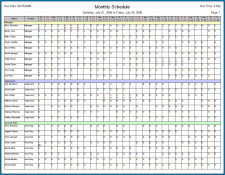 √ Free Printable Monthly Employee Schedule Template