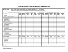 Sample of Office Equipment Maintenance List Template