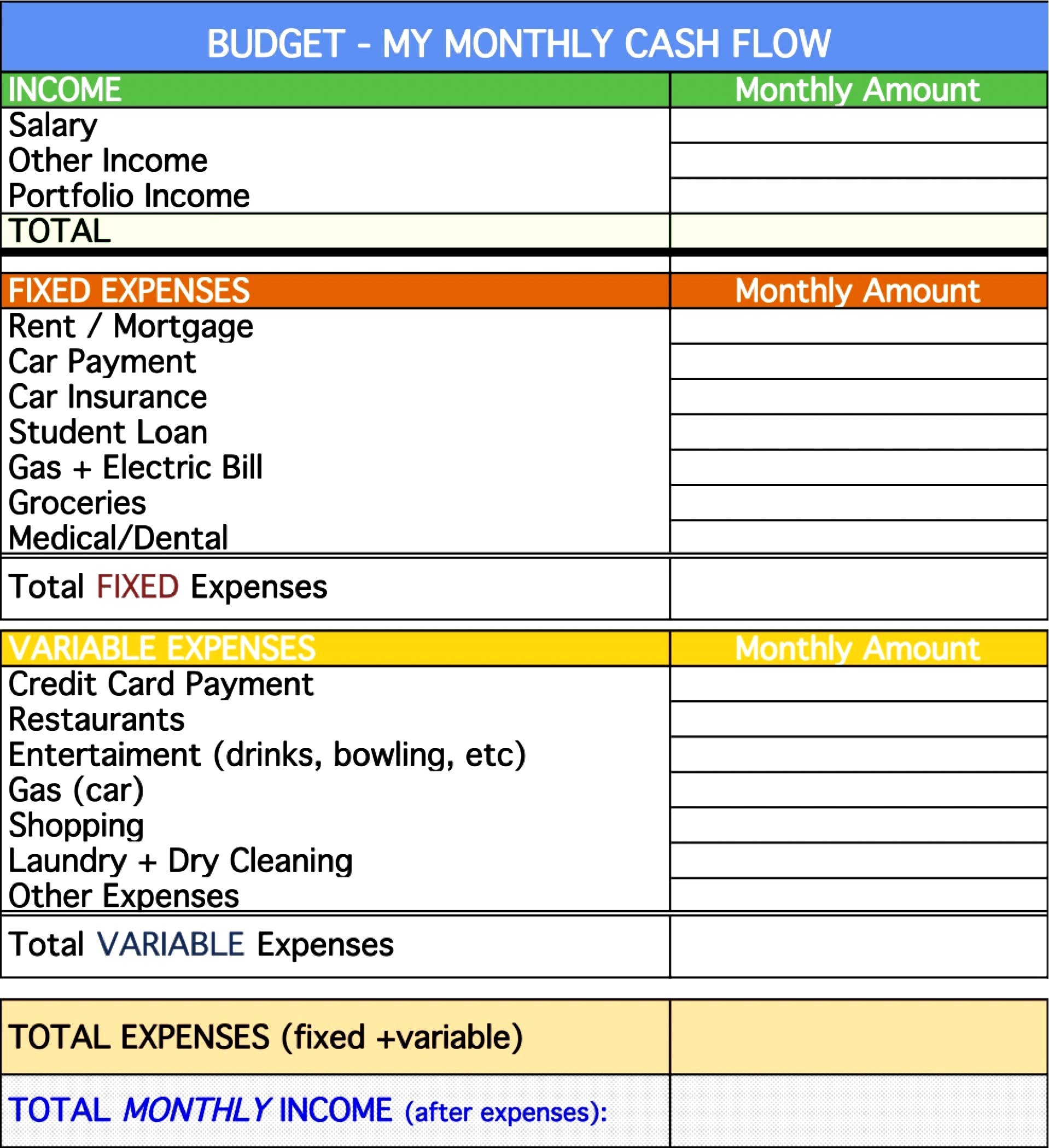 Sample of Office Expense Budget Worksheet Template