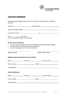 Sample of Office Sublease Agreement Template