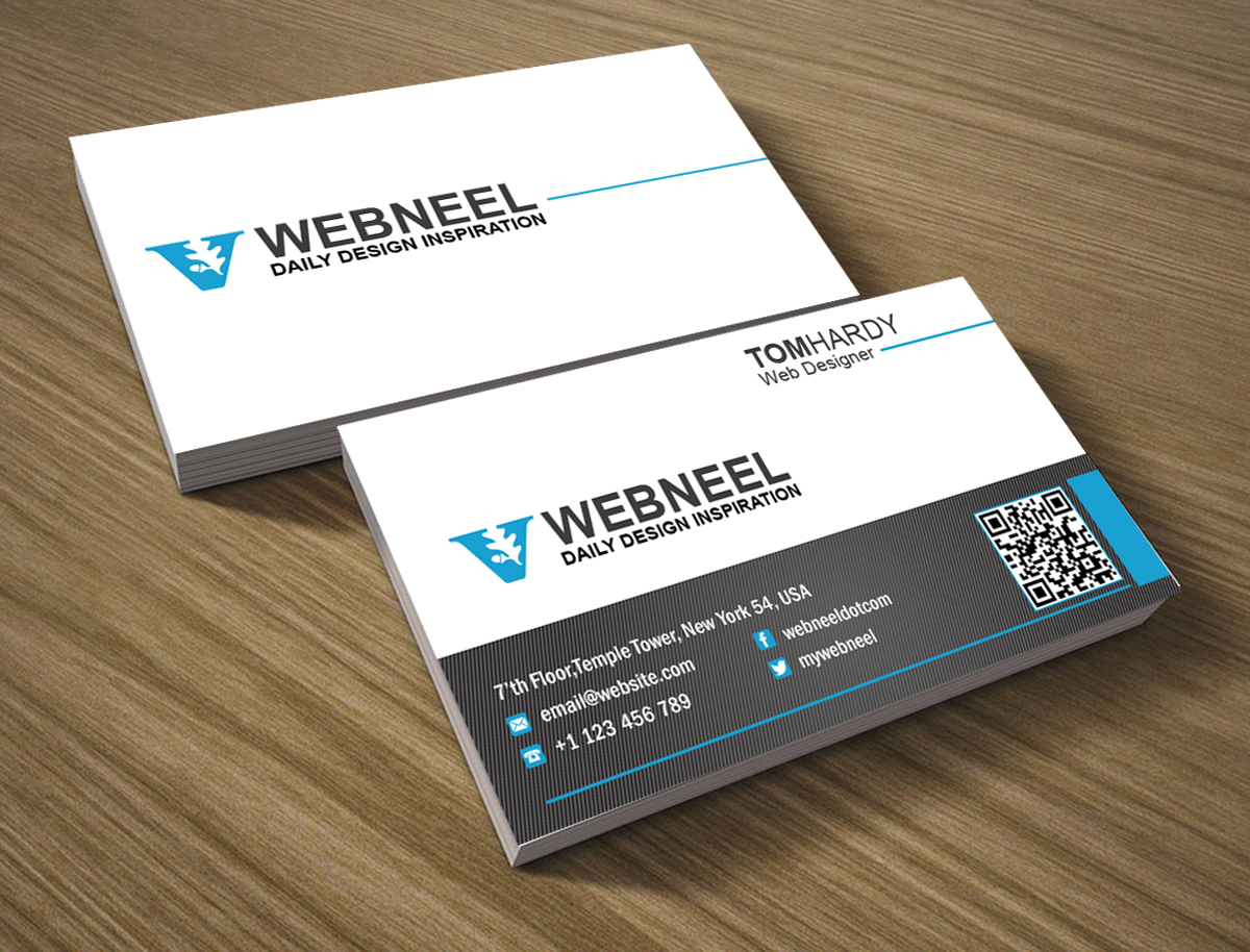 Sample of Printable Simple Business Cards Template