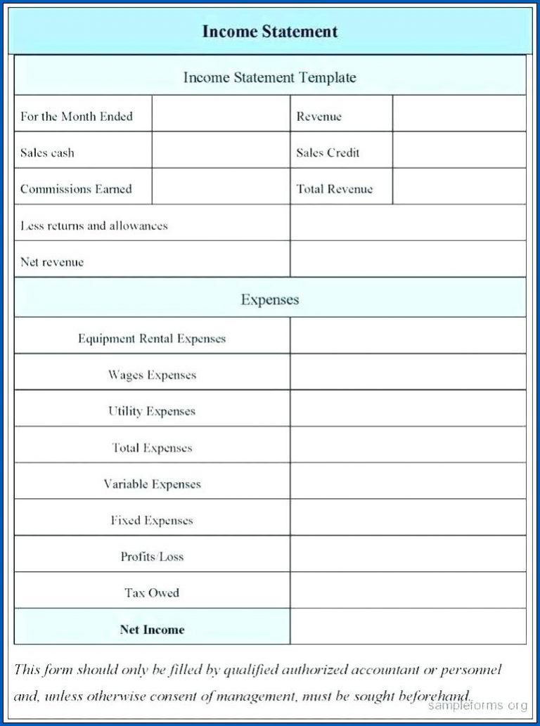 √ Free Editable Profit And Loss Balance Sheet Template