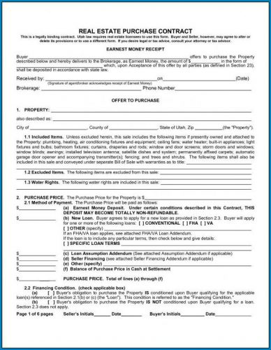 √ Free Customizable Real Estate Contract Template