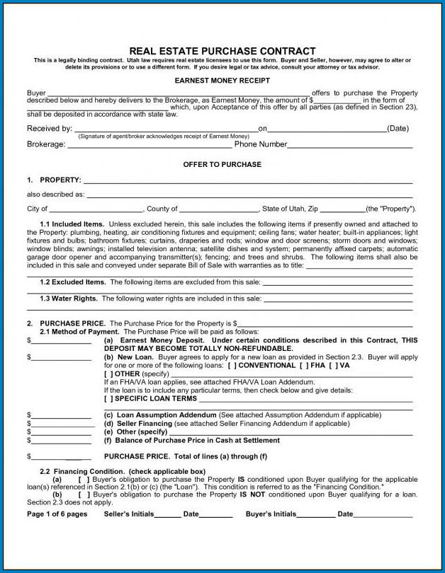  Free Customizable Real Estate Contract Template