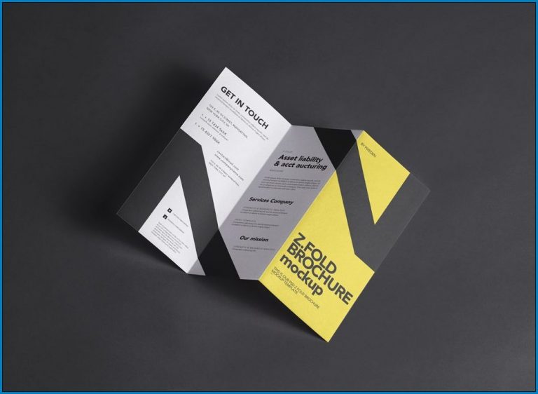 √ Free Printable Z Fold Brochure Template