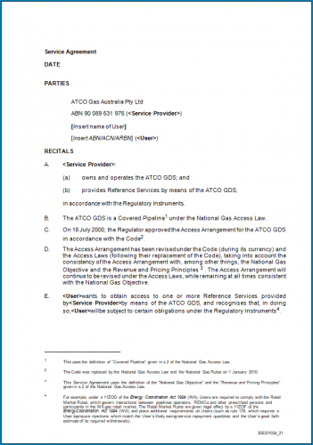 √ Free Printable Service Agreement Letter Template