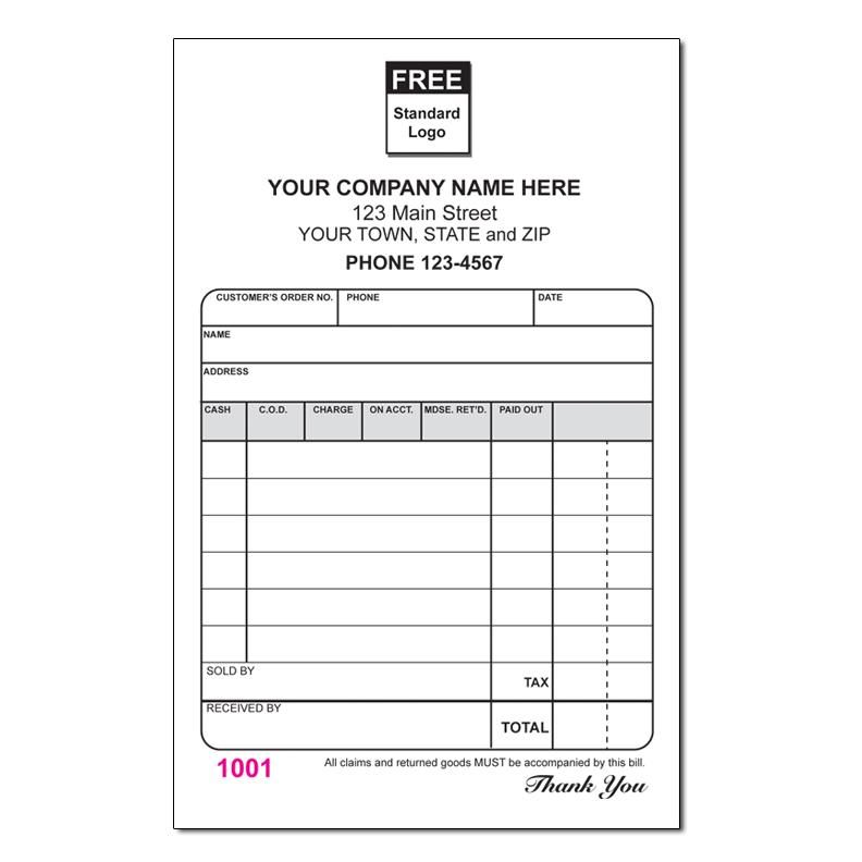 Small Business Sales Receipt Template