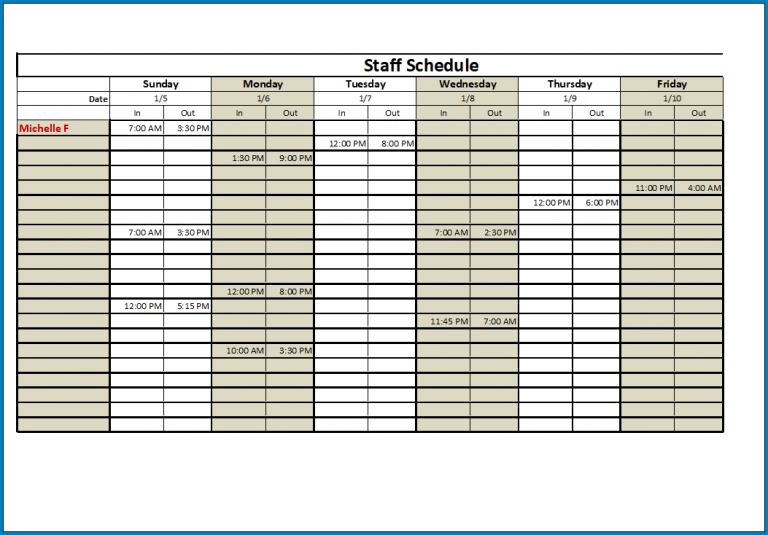 free-printable-staff-schedule-template