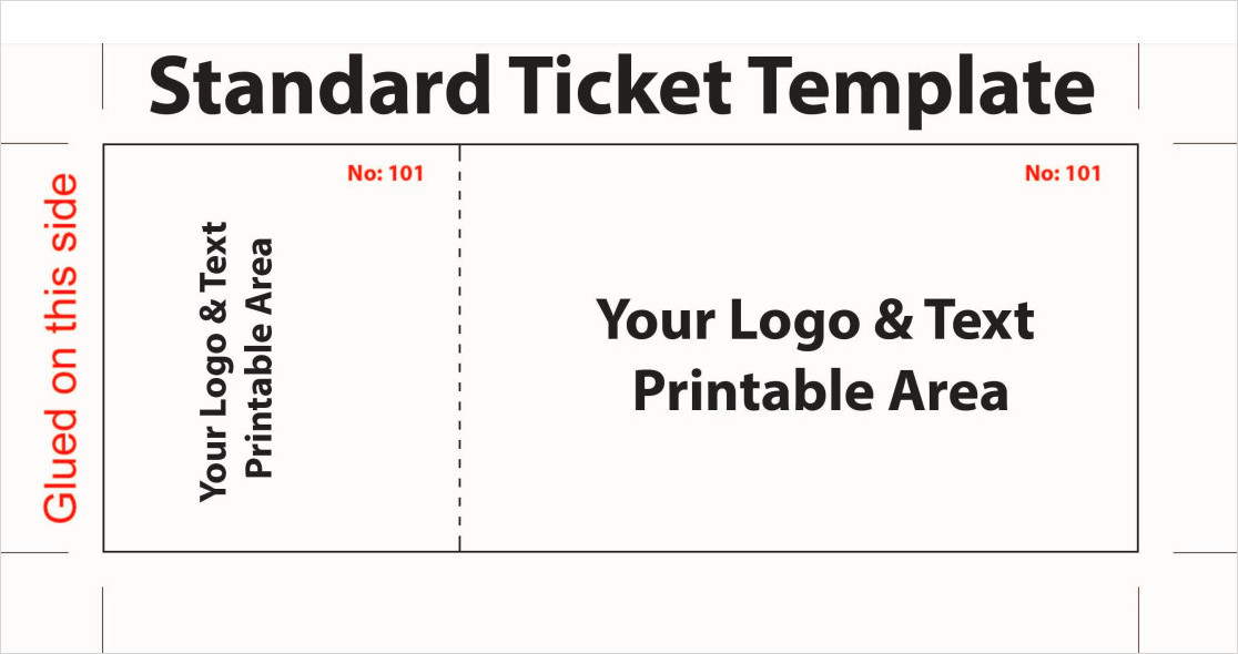 Standard Meal Ticket Template