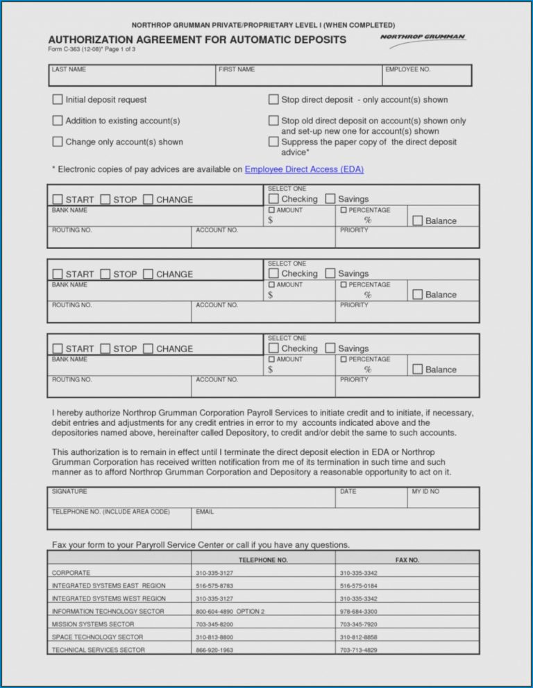  Free Fillable Wells Fargo Direct Deposit Form For Work