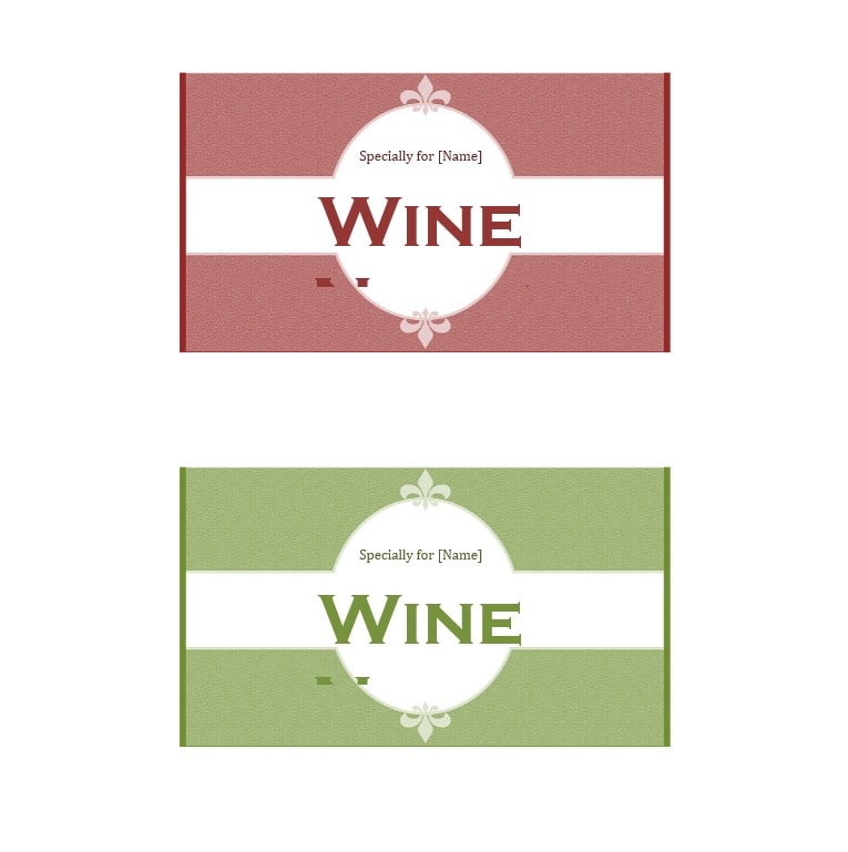 Wine Label Template