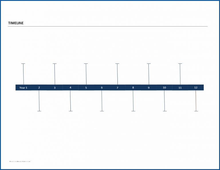 √ Free Printable Year Timeline Template