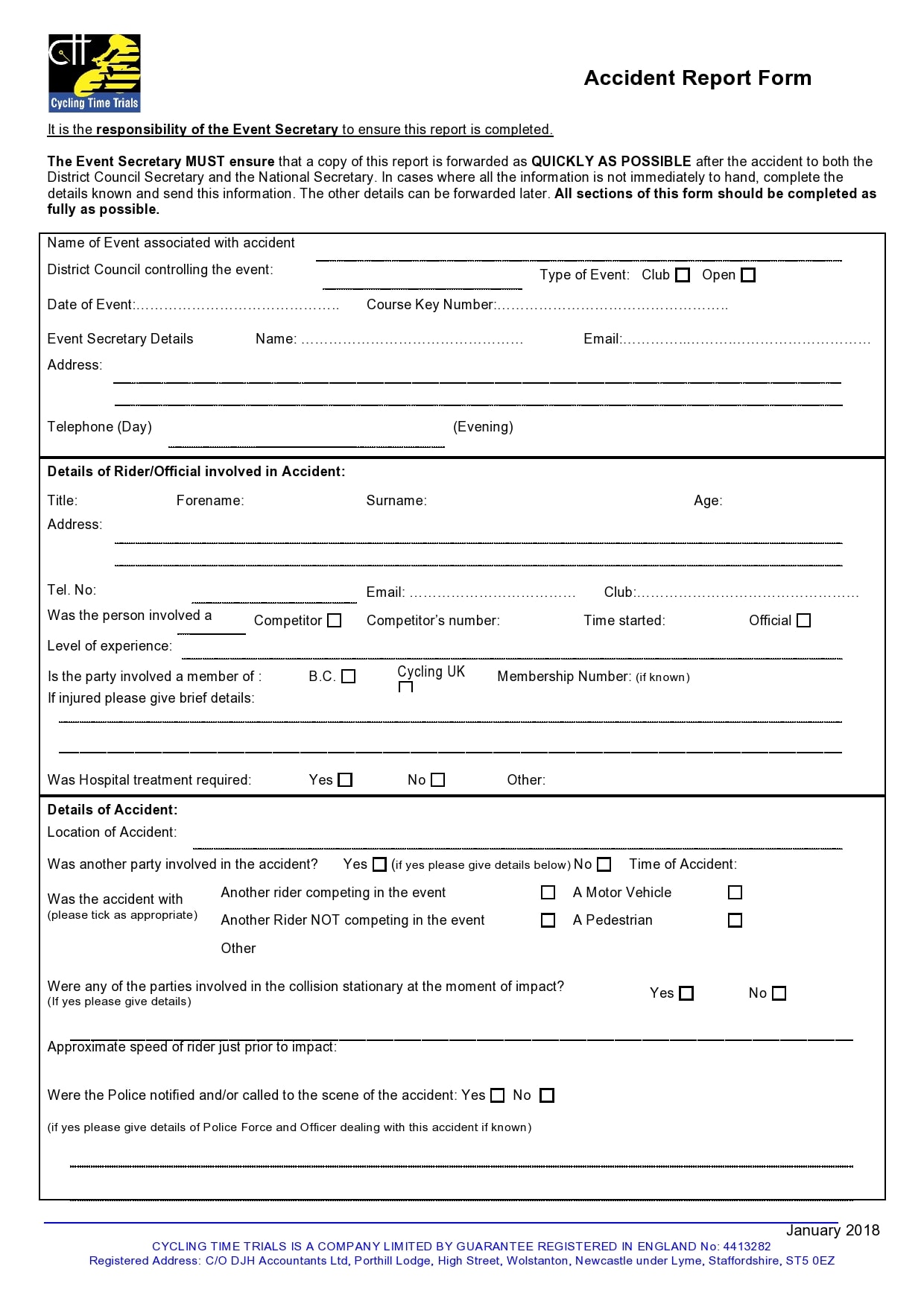 accident report form