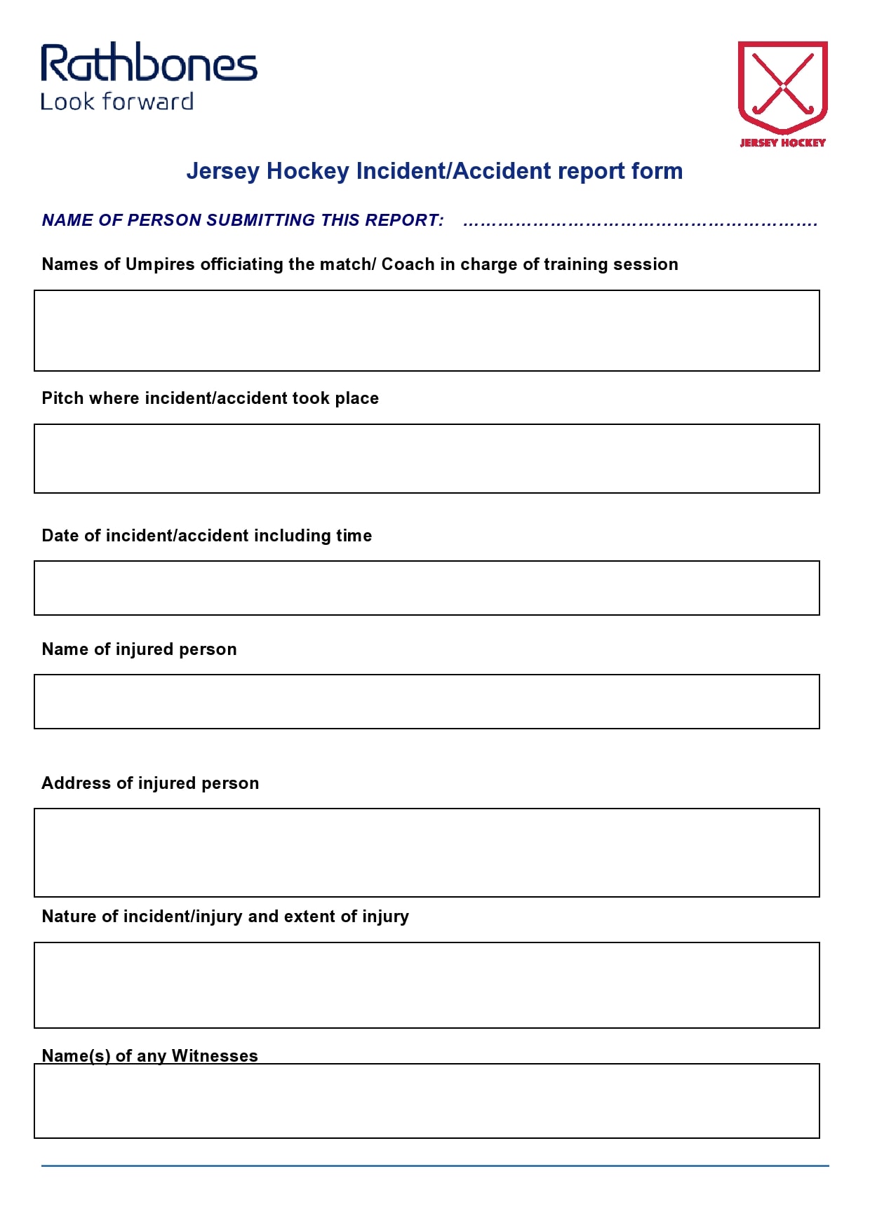 accident report form