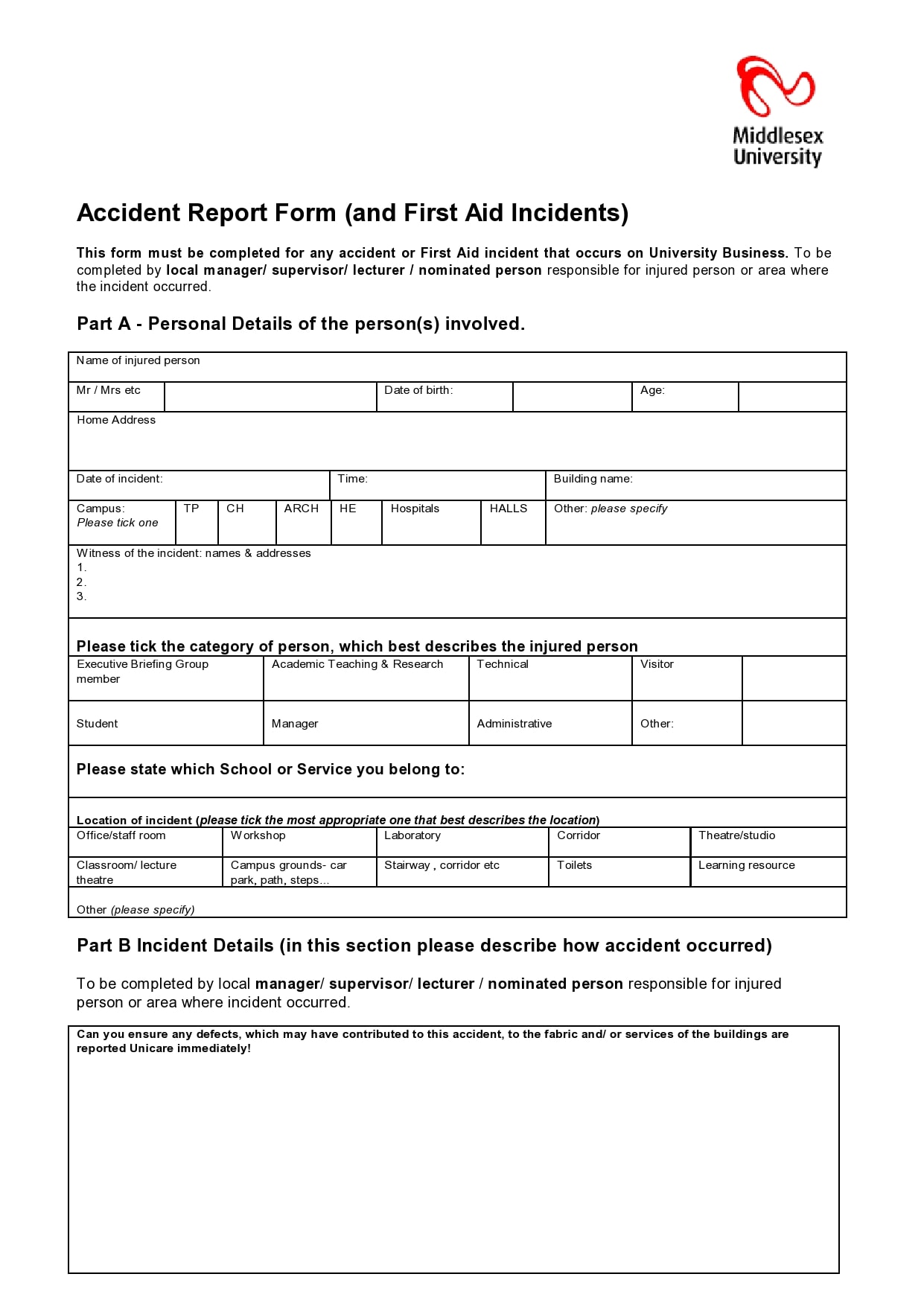 accident report form