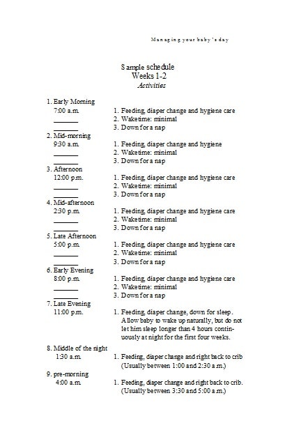 baby feeding chart