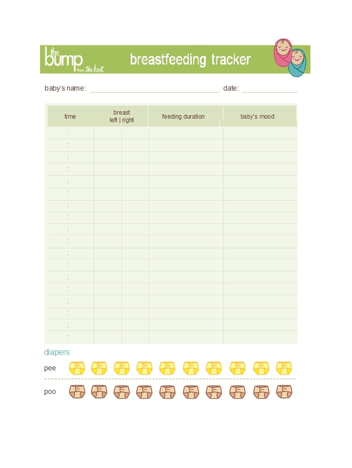 baby feeding chart