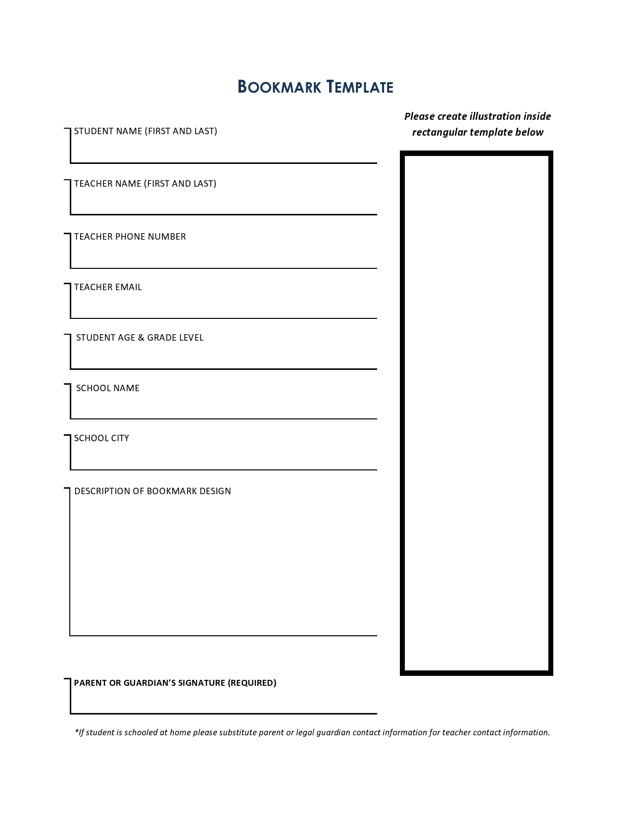 bookmark template