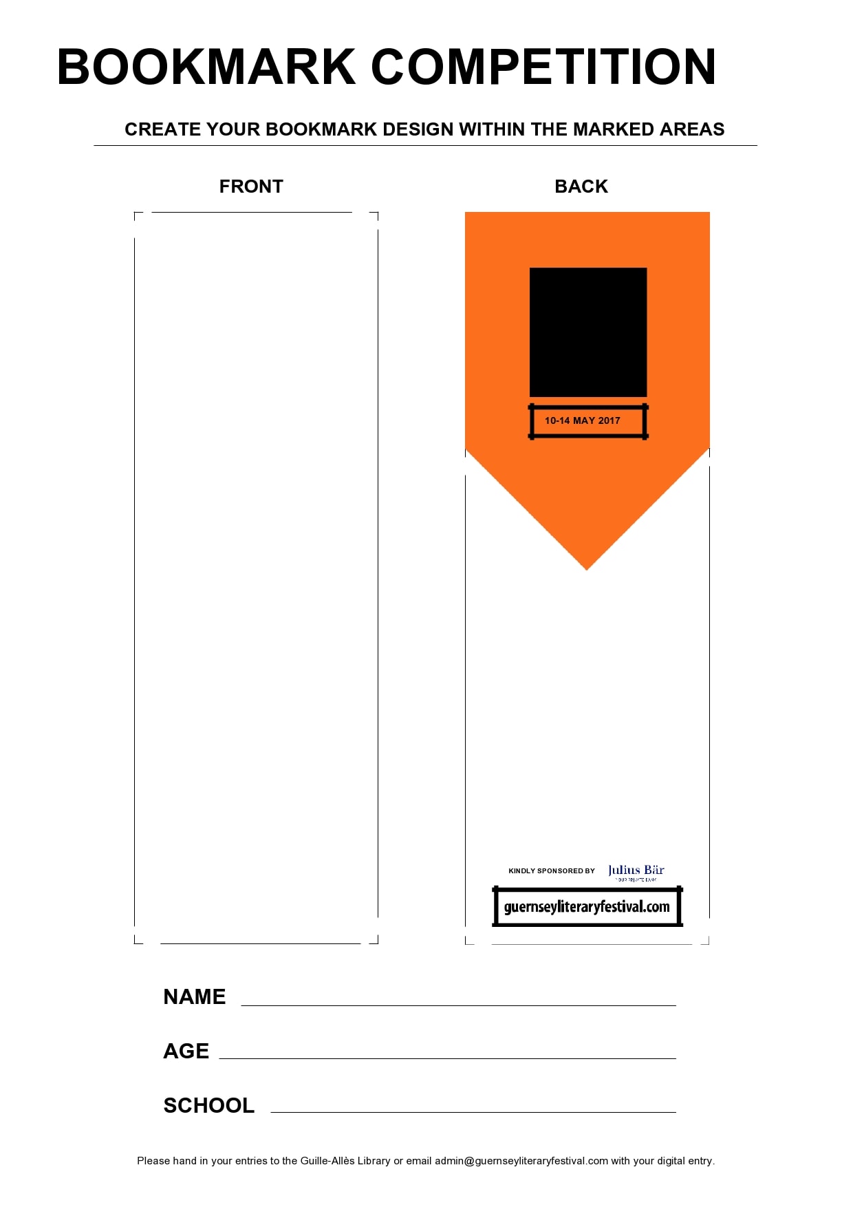 bookmark template