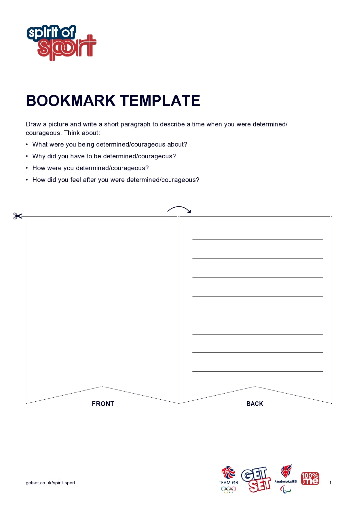 bookmark template