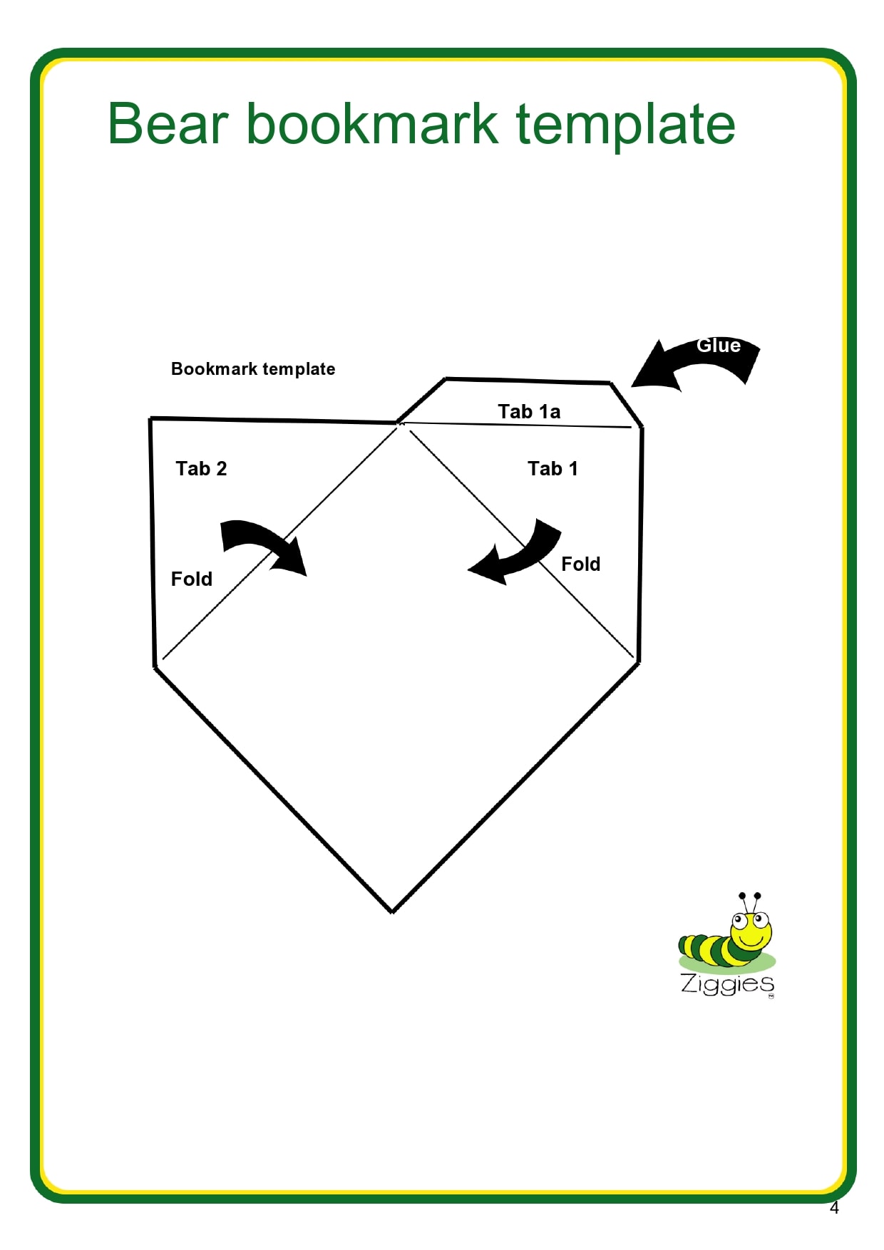 bookmark template