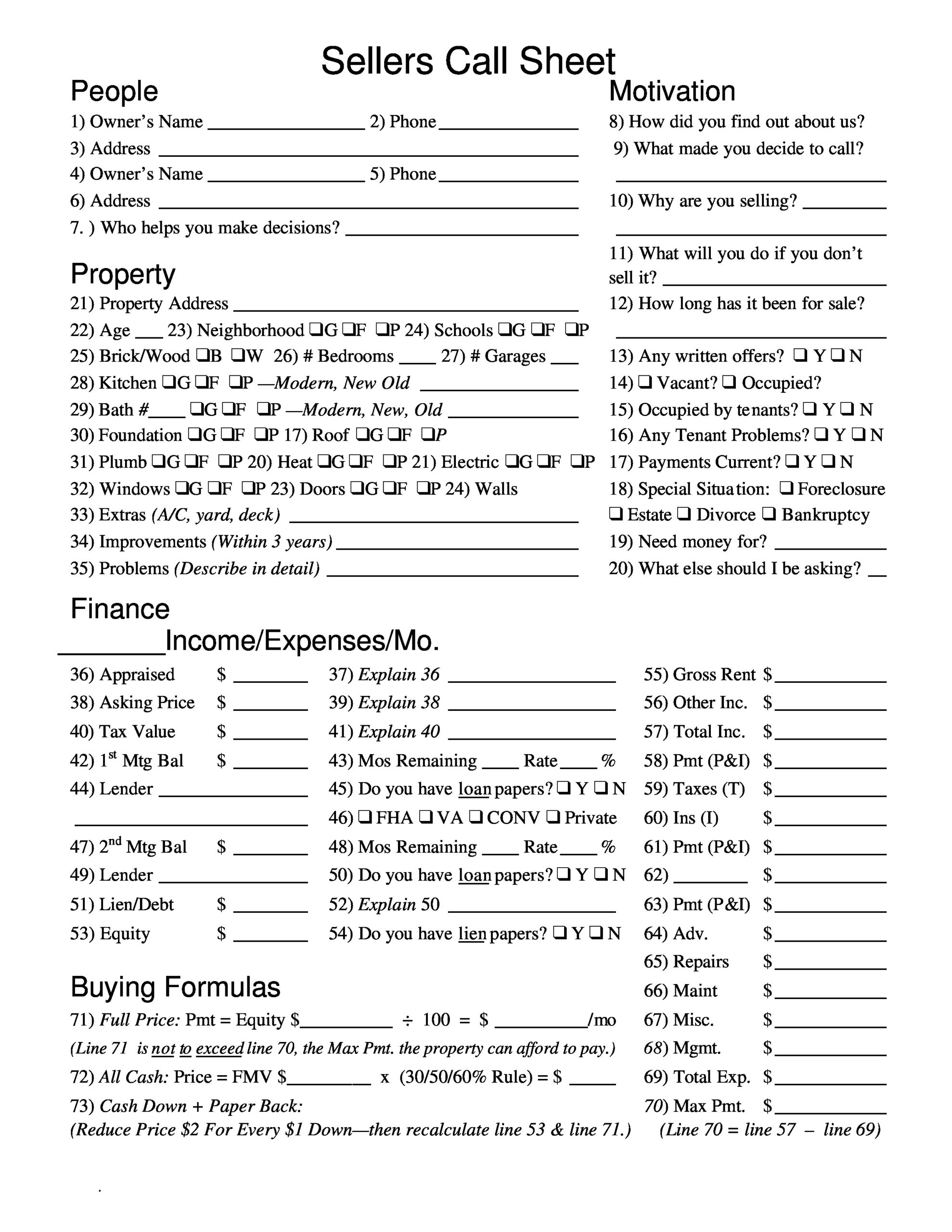 call sheet template