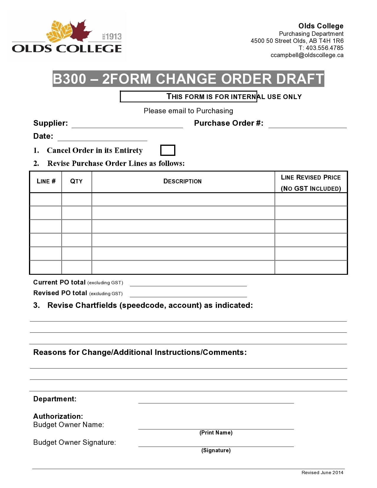 change order template