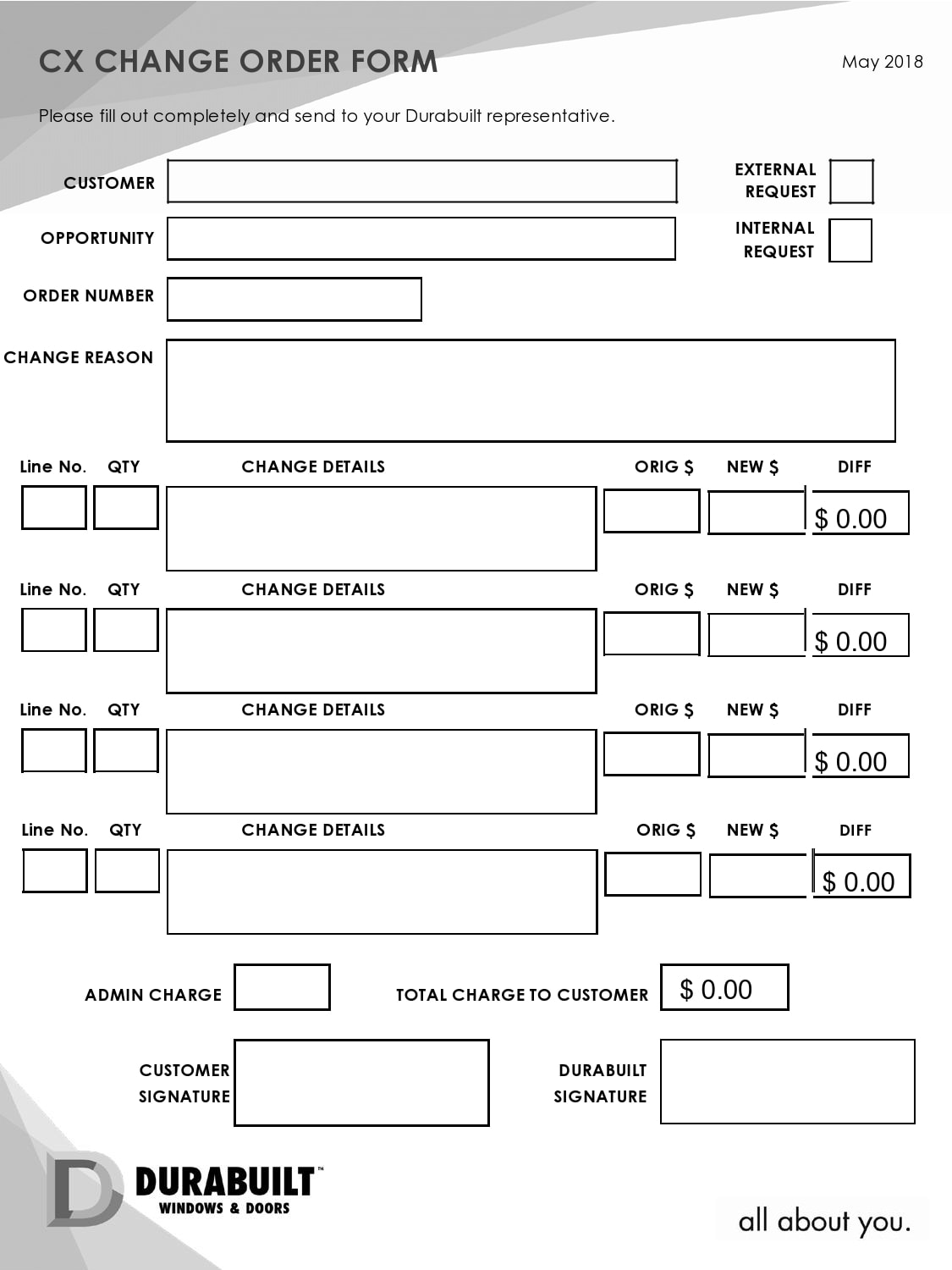 change order template