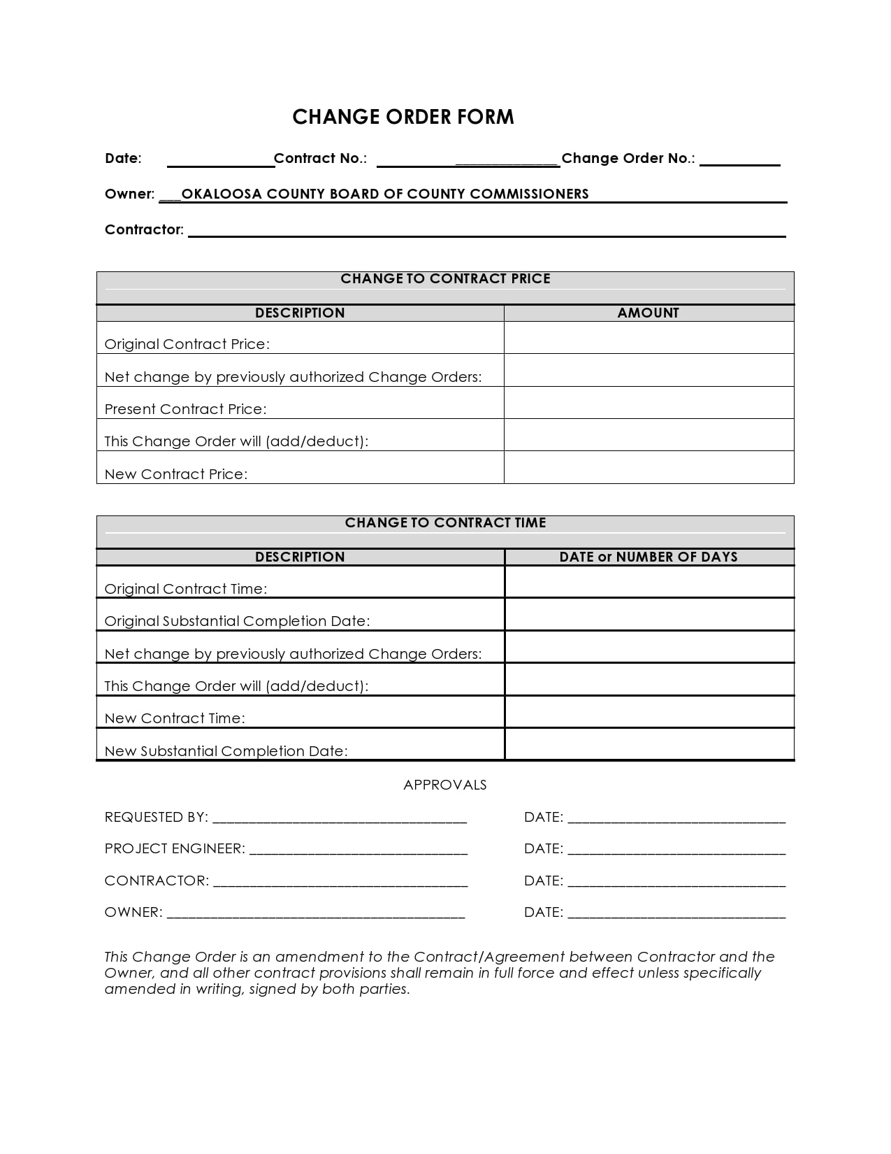 change order template