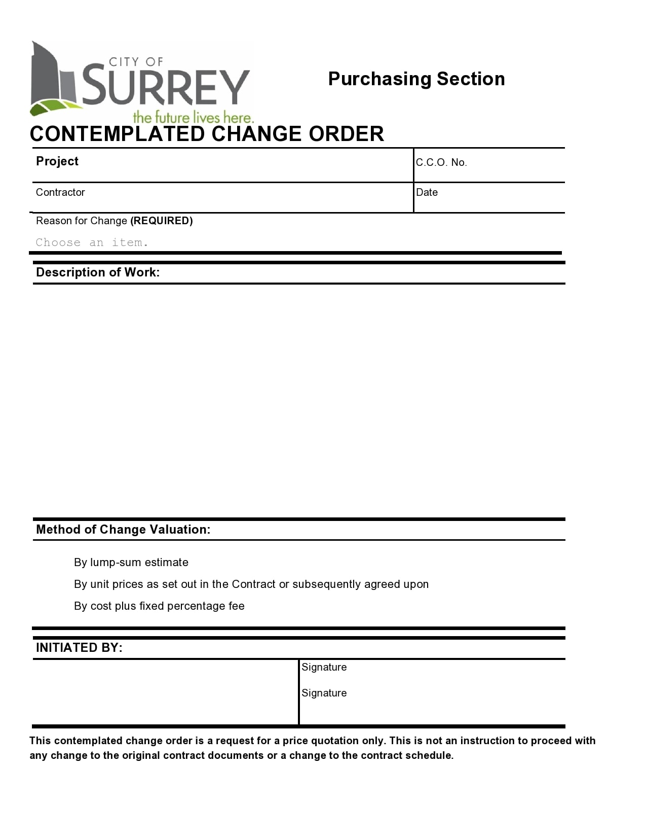 change order template