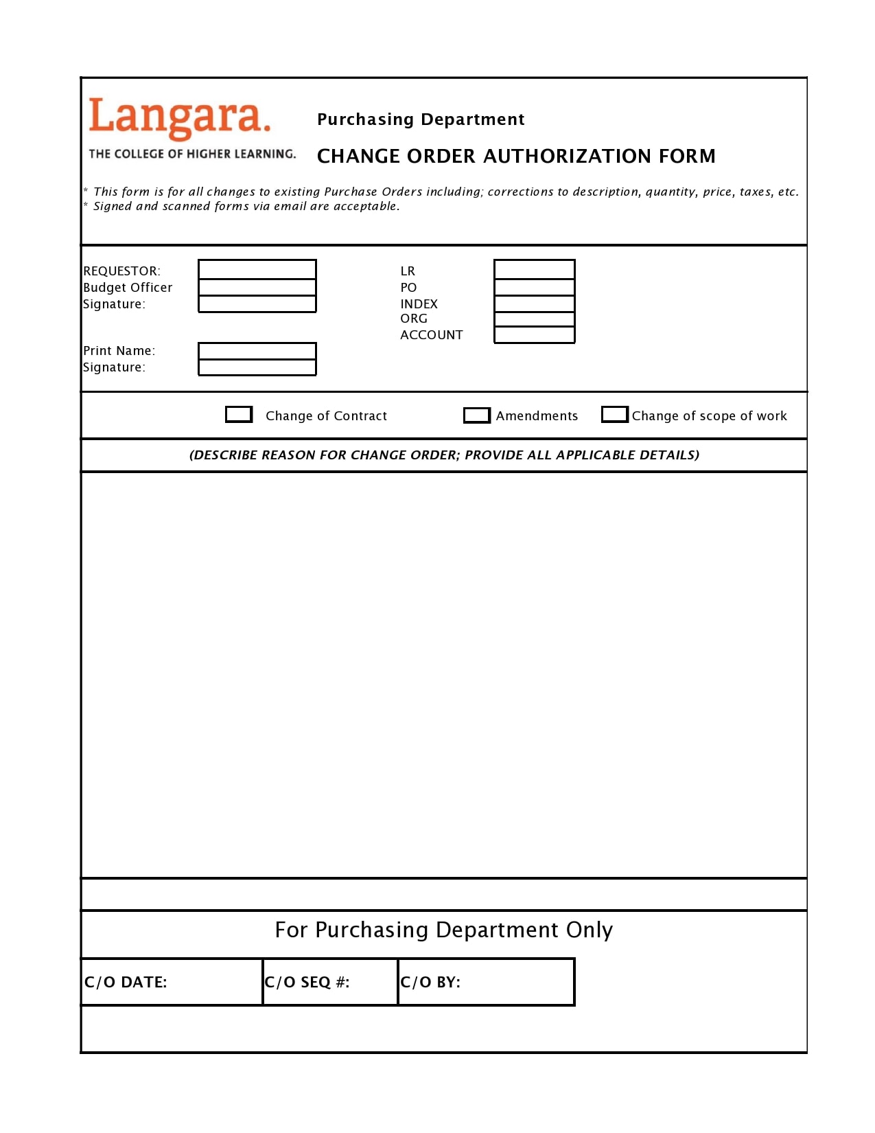 change order template