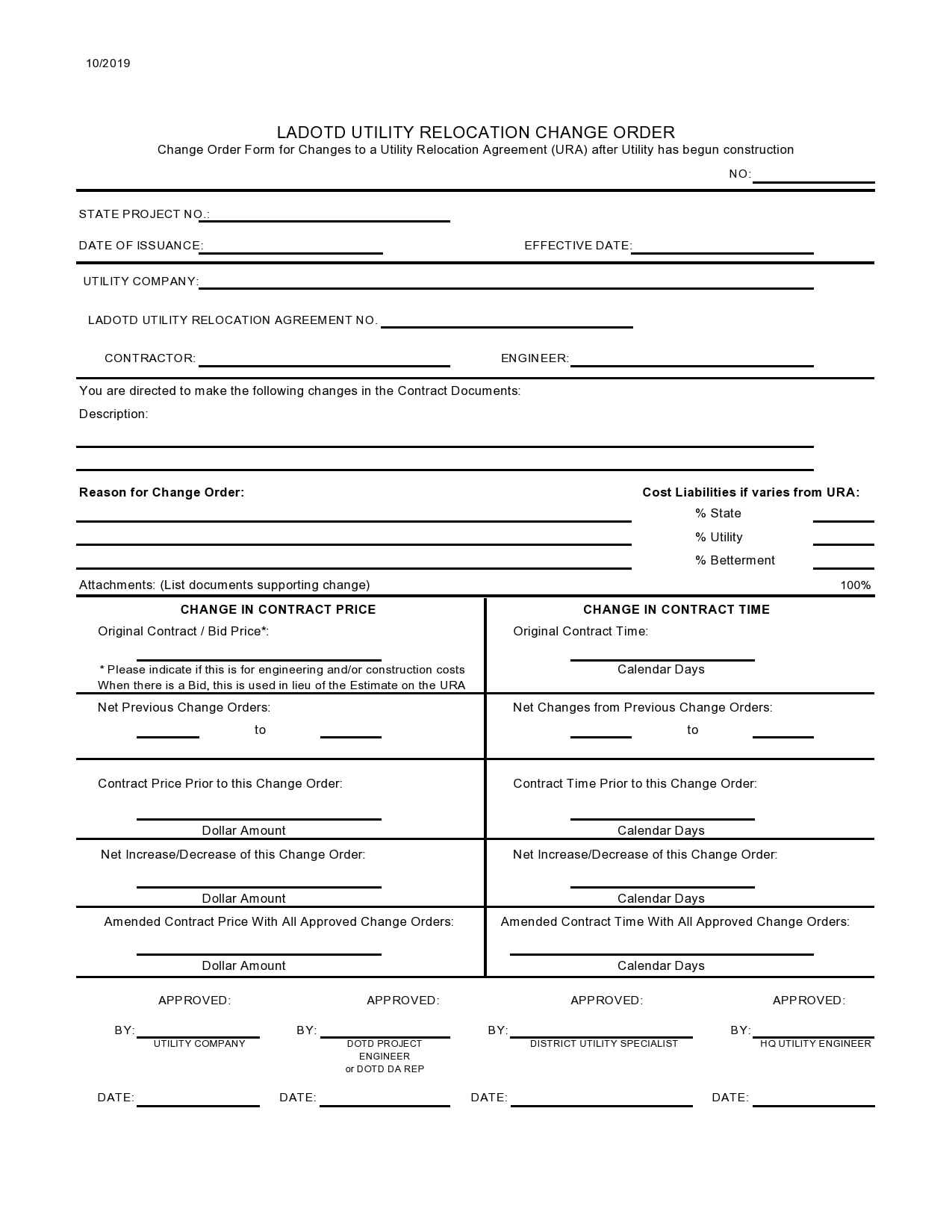 change order template