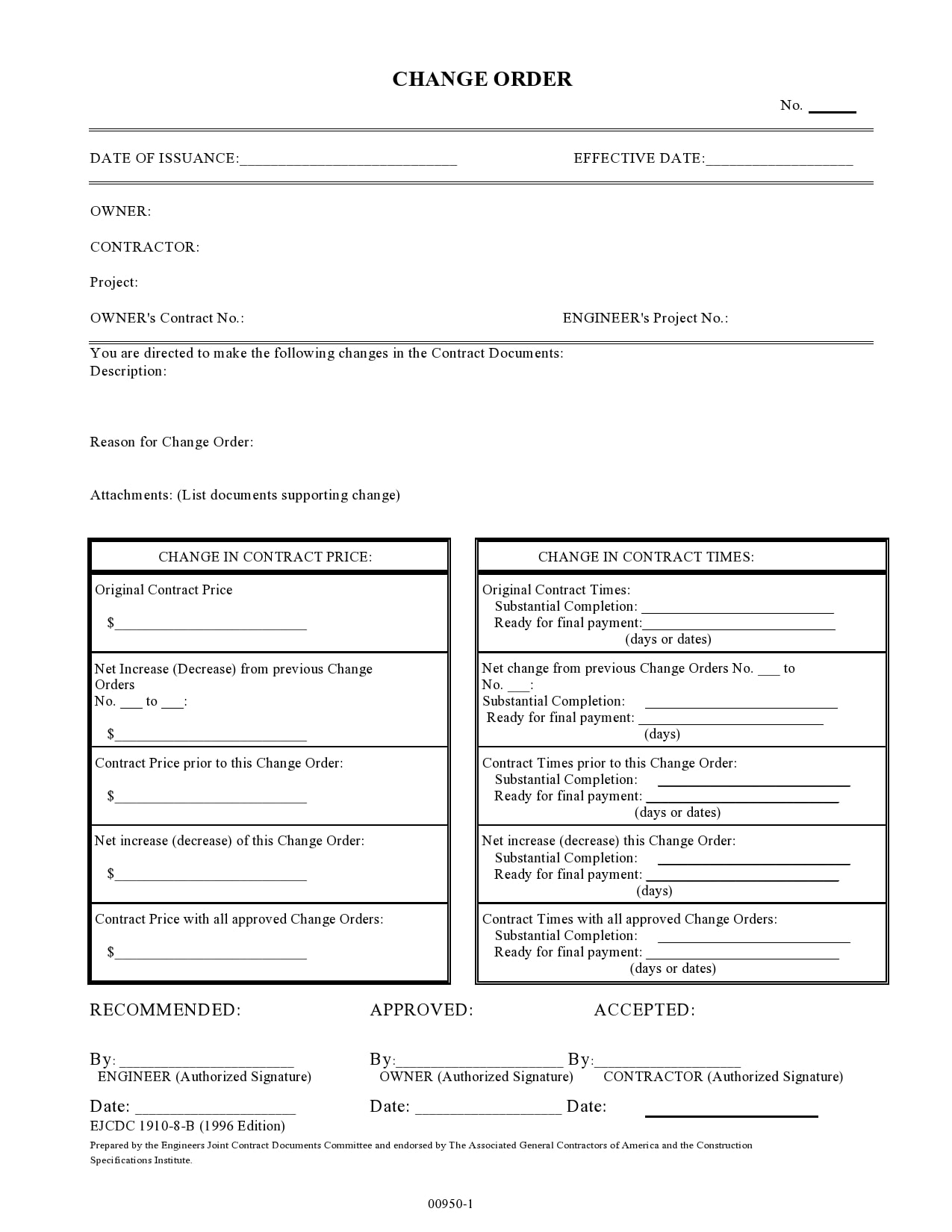 change order template