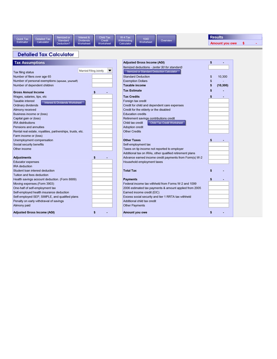 child tax credit worksheet