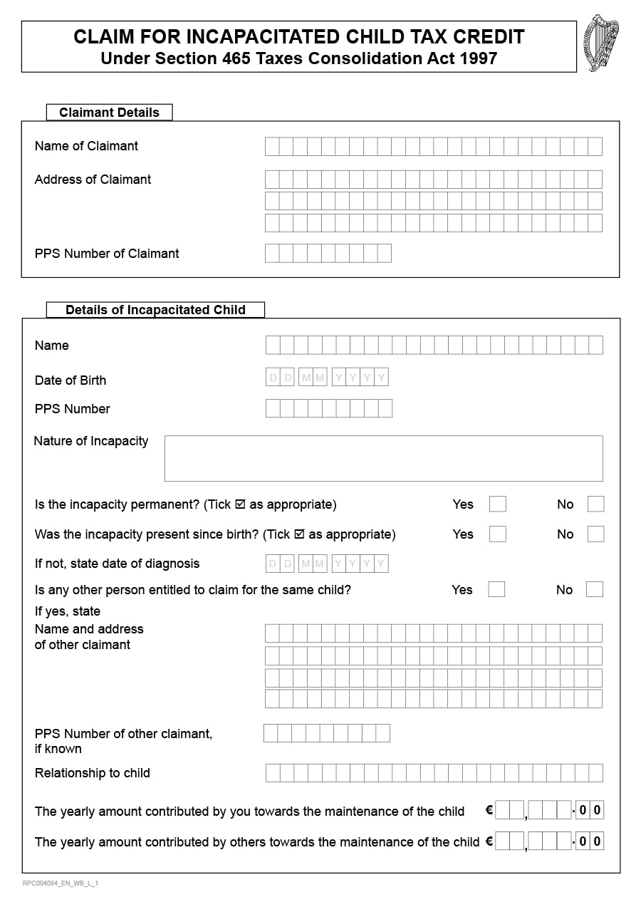 child tax credit worksheet