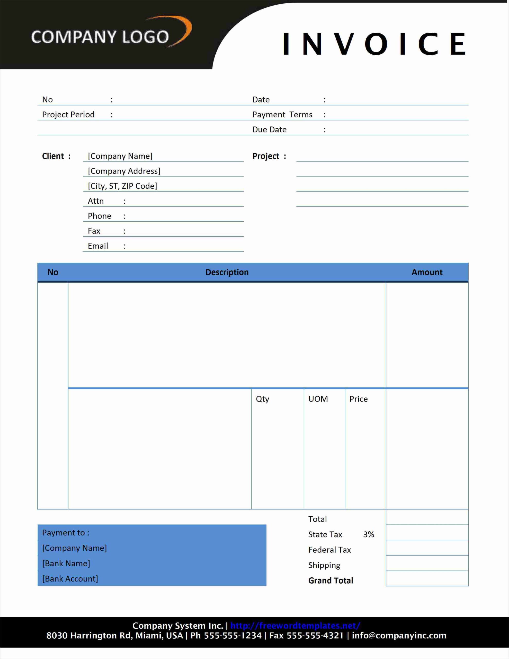 consultant service invoice template example