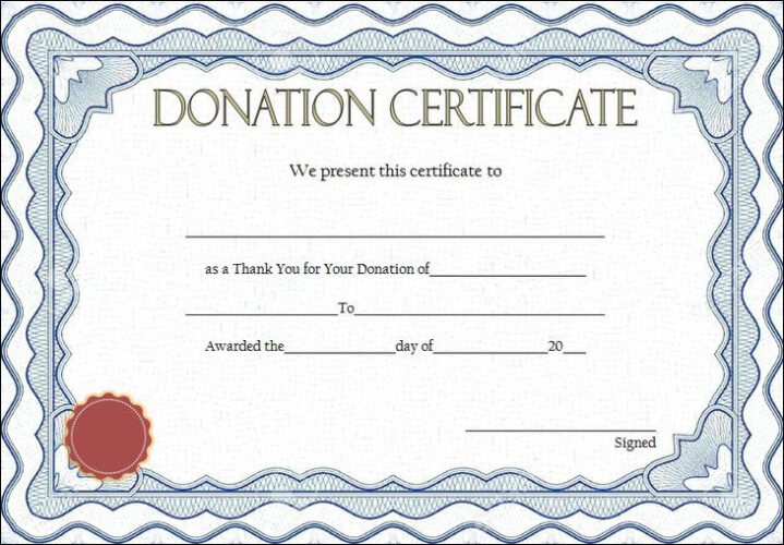 √ Donation Gift Certificate Template (Ready To Use)